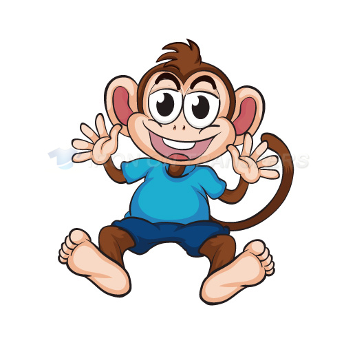 Monkey Iron-on Stickers (Heat Transfers)NO.8648